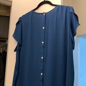Loft button back blouse